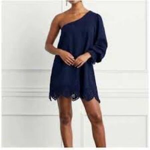NWT Hill House Elegant Navy One-Shoulder Dress